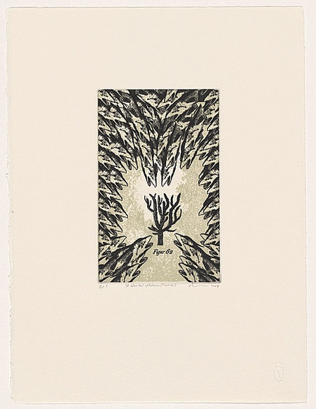 Artist: Milojevic, Milan. | Title: A question of balance (Figur 62). | Date: 2007 | Technique: relief-etching and aquatint, printed in colour, from two plates