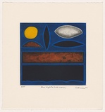 Artist: b'Coburn, John.' | Title: b'Blue night and full moon' | Date: 2003 | Technique: b'etching and aquatint, printed in colour, from multiple plates'