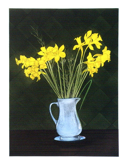 Artist: b'GRIFFITH, Pamela' | Title: b'Daffodils.' | Date: 1986 | Technique: b'hardground-etching and aquatint, printed in colour, from three zinc plates' | Copyright: b'\xc2\xa9 Pamela Griffith'