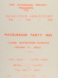 Artist: MAGIC POSTERS | Title: Masquerade Party | Technique: screenprint, printed in colour, from multiple stencils
