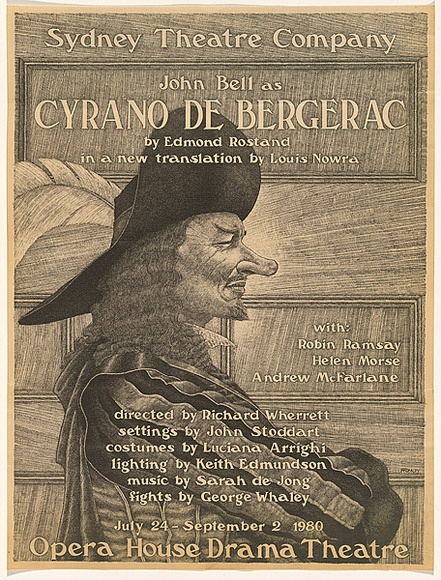 Title: b'Cyrano de Bergerac' | Date: 1980 | Technique: b'lithograph, printed in black ink, from one stone [or plate]'