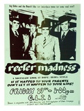 Artist: b'MACKINOLTY, Chips' | Title: b'Reefer madness: A nostalgic look at dope: 1930s style.' | Date: 1974 | Technique: b'screenprint, printed in black ink, from one stencil'