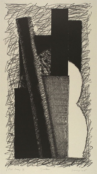 Artist: b'Lincoln, Kevin.' | Title: b'Guitar' | Date: 1985 | Technique: b'lithograph, printed in black ink, from one stone'