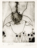 Artist: Shepherdson, Gordon. | Title: The second plate (The bull plate). 3 | Date: 1977 | Technique: drypoint, printed as monotype, from one plate