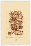 Artist: NAPALTJARRI, Wintjia | Title: Nyimpara | Date: 2004 | Technique: drypoint etching, printed in brown ink, from one perspex plate