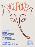 Artist: b'Radvan, Mark.' | Title: b'Volpone by Ben Johson presented by the Green Room Society...University of N.S.W.' | Date: 1975 | Technique: b'screenprint, printed in colour, from two stencils'