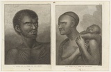 Title: b'Un homme de la terre Van-Diemen; Une femme de la terre de Van-Diemen' | Date: 1829 | Technique: b'etching and engraving, printed in black ink, each from one plate'