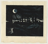 Artist: AMOR, Rick | Title: River. | Date: 1988 | Technique: woodcut, printed in colour, from two blocks