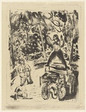 Artist: MACQUEEN, Mary | Title: Circus | Date: 1961 | Technique: lithograph, printed in black ink, from one plate | Copyright: Courtesy Paulette Calhoun, for the estate of Mary Macqueen