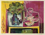 Artist: b'Hood, Kenneth.' | Title: b'Watermelon' | Date: 1954 | Technique: b'lithograph, printed in colour, from multiple plates'