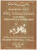 Artist: b'UNKNOWN' | Title: b'Country dance for city bumpkins featuring Road Apple & Morris Men.' | Date: 1977 | Technique: b'screenprint, printed in brown ink, from one stencils'
