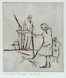 Artist: STUART, Guy | Title: First drypoint | Date: 1982 | Technique: drypoint, printed in black ink with plate-tone, from one plate | Copyright: © Guy Stuart