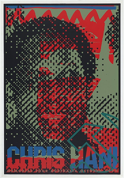 Title: b'Chris Hani' | Date: 1994 | Technique: b'screenprint, printed in colour, from six stencils'