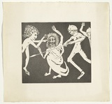 Artist: b'BOYD, Arthur' | Title: b'Magistrate to his guards.' | Date: (1970) | Technique: b'etching and aquatint, printed in black ink, from one plate' | Copyright: b'Reproduced with permission of Bundanon Trust'