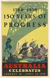 Artist: Meere, Charles. | Title: 1788 ... 1938  150 years of progress | Date: 1937 | Technique: lithograph, printed in colour, from multiple stones [or plates] | Copyright: With permission of Margaret Stephenson-Meere