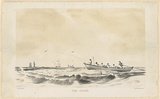 Title: b'The chace' | Date: 1848 | Technique: b'lithograph, printed in colour, from two stones'