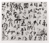 Artist: b'SHEARER, Mitzi' | Title: b'Bulliwutzies 3' | Date: 1981 | Technique: b'etching, foul bite, printed in black ink with plate-tone, from one plate'