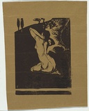 Artist: b'Teague, Violet.' | Title: b'not titled [Nude women in landscape].' | Date: c.1910 | Technique: b'linocut, printed in black ink, from one block' | Copyright: b'\xc2\xa9 Violet Teague Archive, courtesy Felicity Druce'