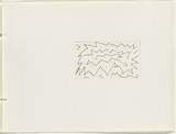 Artist: JACKS, Robert | Title: not titled [abstract linear composition]. [leaf 22 : recto]. | Date: 1978 | Technique: etching, printed in black ink, from one plate