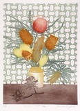 Artist: GRIFFITH, Pamela | Title: Western Australian Wild Flowers | Date: 1987 | Technique: hardground-etching and aquatint, printed in colour, from one zinc plate | Copyright: © Pamela Griffith