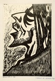 Artist: b'de Kesler, Thomas.' | Title: b'Head of Christ.' | Date: 1962 | Technique: b'linocut, printed in black ink, from one block' | Copyright: b'\xc2\xa9 Thomas de Kessler'