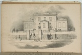 Artist: b'Ham Brothers.' | Title: b'Police office, Melbourne.' | Date: 1850 | Technique: b'lithograph, printed in black ink, from one stone'