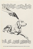 Artist: WORSTEAD, Paul | Title: Stephen Cummings - we all make mistakes | Date: 1982 | Technique: screenprint, printed in black ink, from one stencil | Copyright: This work appears on screen courtesy of the artist