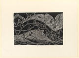 Artist: Robinson, Brian. | Title: Journey | Date: 1993 | Technique: linocut, printed in black ink, from one block