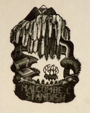 Artist: OGILVIE, Helen | Title: Bookplate: Malcombe C Standish | Technique: wood-engraving, printed in black ink, from one block