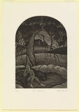 Artist: b'Baxter, Paul.' | Title: b'Man sleeping.' | Date: 1989 | Technique: b'etching, printed in black ink with plate-tone, from one plate'
