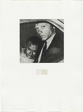 Artist: MADDOCK, Bea | Title: Two by two I | Date: 1977, September-November | Technique: photo-etching, aquatint and stipple, printed in black, white and cream ink, from three plates