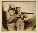 Artist: FRIEDENSEN, Thomas | Title: Young Australia. | Date: 1926 | Technique: drypoint printed in brown ink with plate-tone