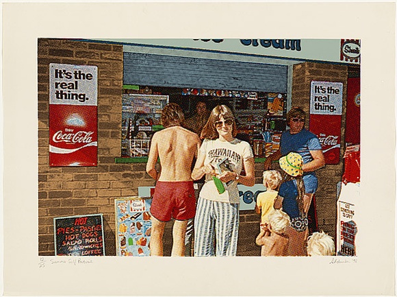 Title: Summer self portrait | Date: 1978 | Technique: photo-screenprint, printed in colour, from multiple stencils