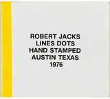 Artist: b'JACKS, Robert' | Title: b'Lines dots hand stamped Austin Texas 1976' | Date: 1976 | Technique: b'rubber stamps; yellow pressure sensitive tape'