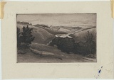 Artist: b'Hunter, William.' | Title: b'The river' | Date: 1940-50s | Technique: b'etching, printed in black ink, from one plate'