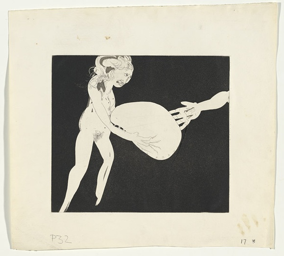 Artist: b'BOYD, Arthur' | Title: b'Myrrhine and Kinesias Myrrhine: Here is a matress now.' | Date: (1970) | Technique: b'etching and aquatint, printed in black ink, from one plate' | Copyright: b'Reproduced with permission of Bundanon Trust'