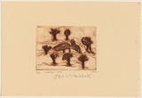 Artist: b'Lewis, Jeannie.' | Title: b'Watiya tree' | Date: 2004 | Technique: b'drypoint etching, printed in brown ink, from one perspex plate'