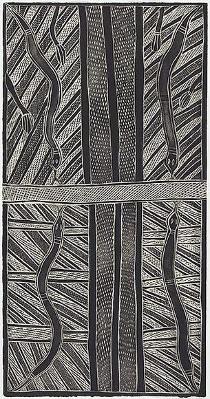 Artist: Adsett, Peter. | Title: Gapu, tubig, air, water II | Date: 1999 | Technique: etching and aquatint, printed in black in, from one plate