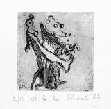 Artist: SHEARER, Mitzi | Title: Oh, la, la | Date: 1982 | Technique: etching, printed in black ink, from one plate
