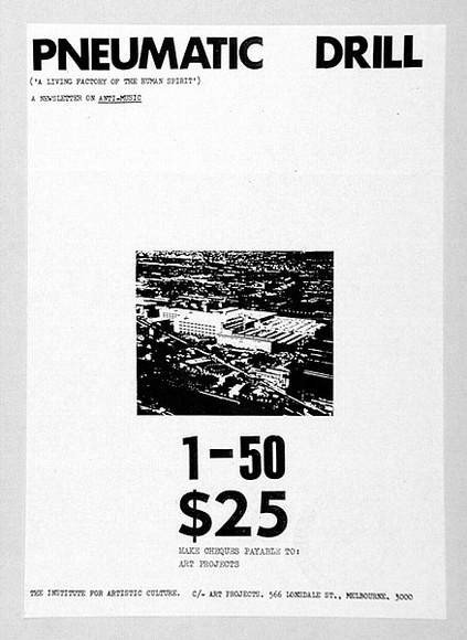 Artist: b'Nixon, John.' | Title: b'Pneumatic drill 1-50' | Date: 1983 | Technique: b'photocopy'