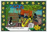 Artist: b'REDBACK GRAPHIX' | Title: b'Enrol and vote - Torres Strait Islands.' | Date: 1988 | Technique: b'screenprint, printed in colour, from five stencils' | Copyright: b'\xc2\xa9 Marie McMahon. Licensed by VISCOPY, Australia'