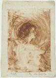 Artist: b'Gregory, Ina.' | Title: b'Edith.' | Date: c.1908 | Technique: b'monotype, printed in brown ink, from one plate'