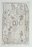 Artist: Darroch, Lee J. | Title: Dungala possum skin cloak | Date: 2001, November | Technique: etching, printed in black ink, from one plate | Copyright: © Lee Darroch, artist