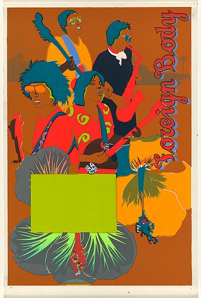 Artist: b'Gee, Angela.' | Title: b'Foreign body.' | Date: 1981 | Technique: b'screenprint, printed in colour, from 11 stencils' | Copyright: b'Courtesy of Angela Gee'