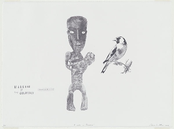 Artist: b'Cotton, Shane.' | Title: b'A walk in paradise.' | Date: 2004 | Technique: b'lithograph, printed in black ink, from one stone' | Copyright: b'\xc2\xa9 Shane Cotton, represented by Sherman Galleries, Sydney'