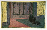 Artist: b'Eager, Helen.' | Title: b'Invited.' | Date: 1977 | Technique: b'linocut, printed in colour, from multiple blocks'