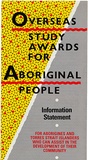 Artist: REDBACK GRAPHIX | Title: Leaflet: Overseas Award for Aboriginal people | Date: 1987 | Technique: offset-lithograph, printed in colour