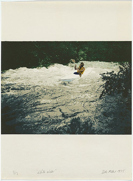 Artist: b'Miller, Bob.' | Title: b'White water' | Date: 1975 | Technique: b'screenprint, printed in colour, from multiple stencils'