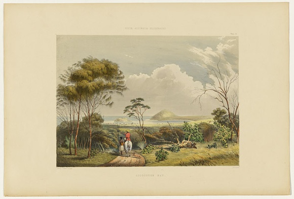 Artist: b'Angas, George French.' | Title: b'Encounter Bay.' | Date: 1846