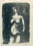 Artist: b'Grieve, Robert.' | Title: b'Figure' | Date: 1954 | Technique: b'lithograph printed in black ink from one stone'